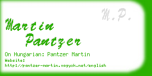 martin pantzer business card